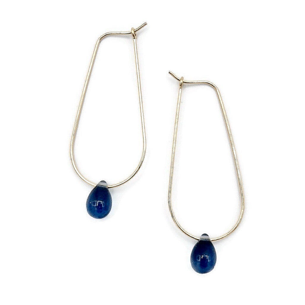 dropshaped earrings Joy blue drop EJ2460