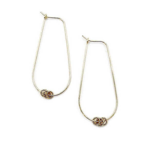 dropshaped earrings twisted rings EB2453