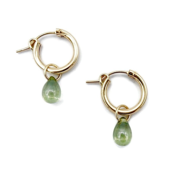 statement hoops Luc 13 mm green drop EL2362B5