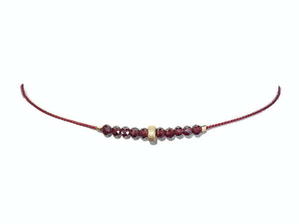 adjustable bracelet garnet BAS1310