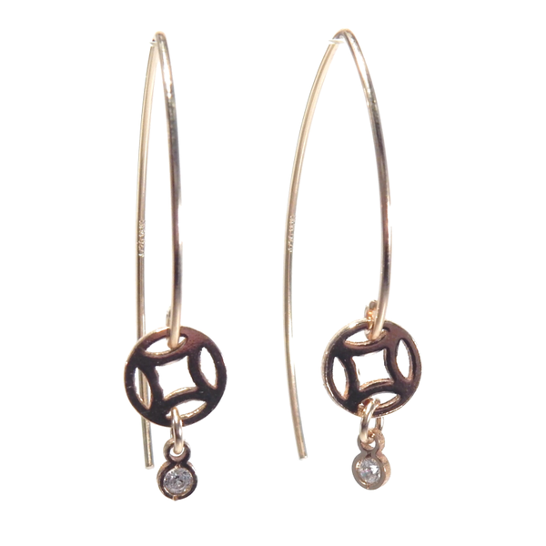 earrings Luc white EL1072