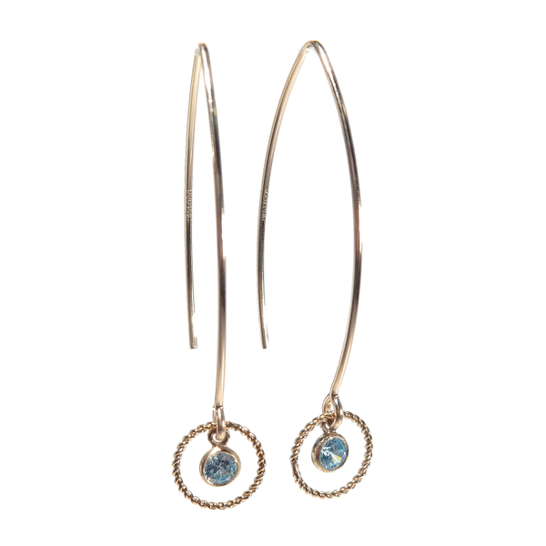 earrings Luc aquamarine EL1079