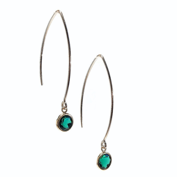earrings Luc emerald EL1350
