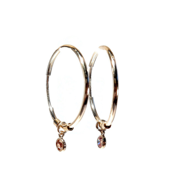earrings Luc champaign CZ EL1333