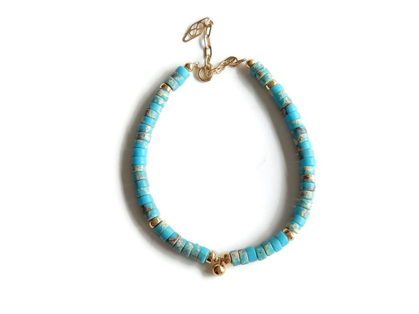 bracelet heishi Jasper BCL1465