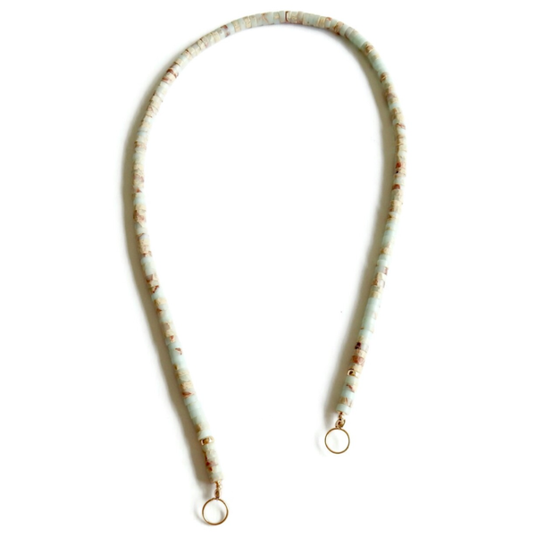 choker heavenly grey Jasper C1551 (without clasp)