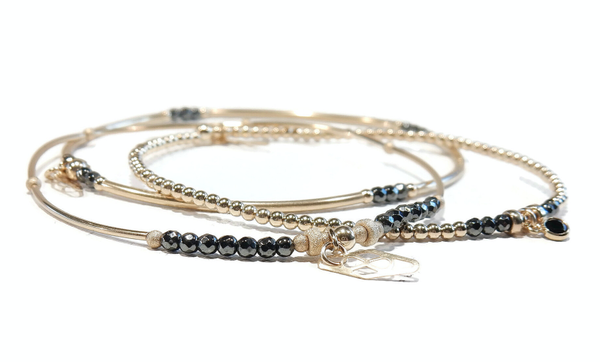 Combi of three 2 mm flexbracelets BFC1234A