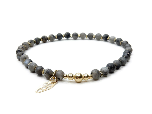 flexbracelet 4 mm mat Labradorite BM1624