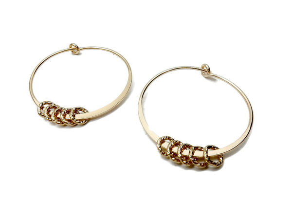 earrings Misc 4 mm sparkling rings EM1661