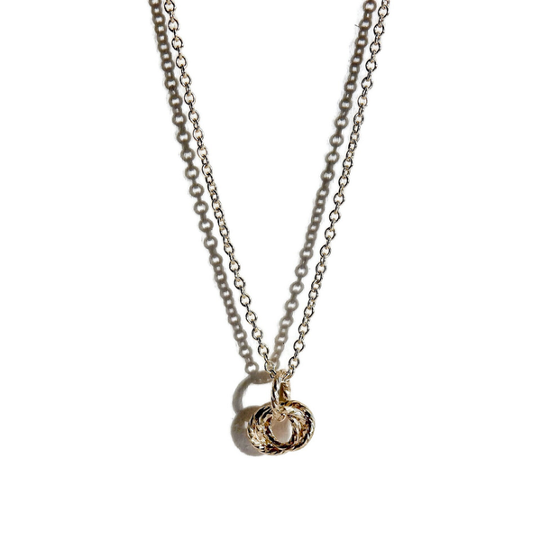 necklace sparkling love knot N1689