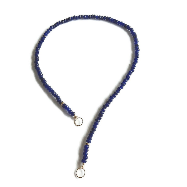 choker navyblue Agathe C1544 (without clasp)