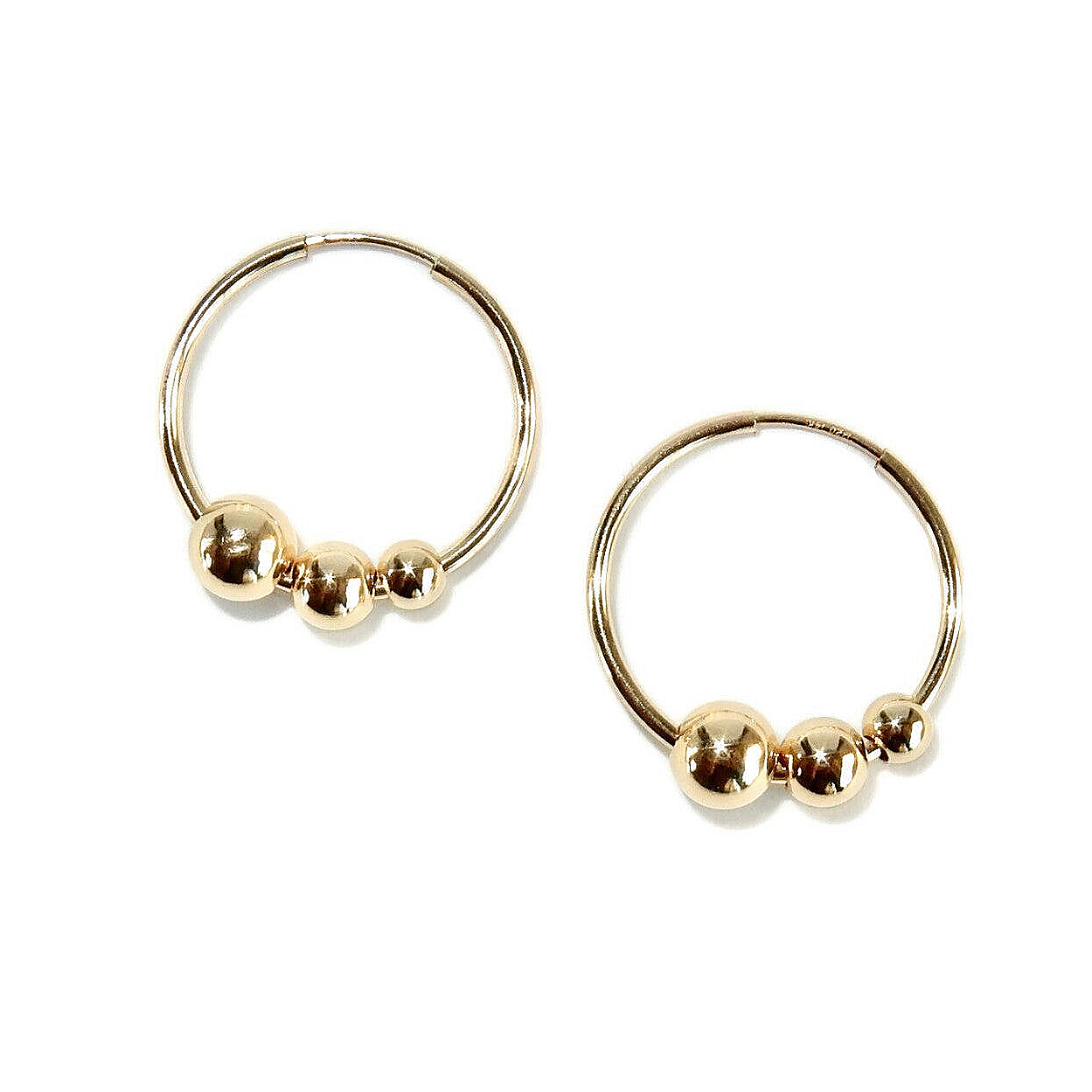 endless hoops with 4-5-6 mm beads EB2787