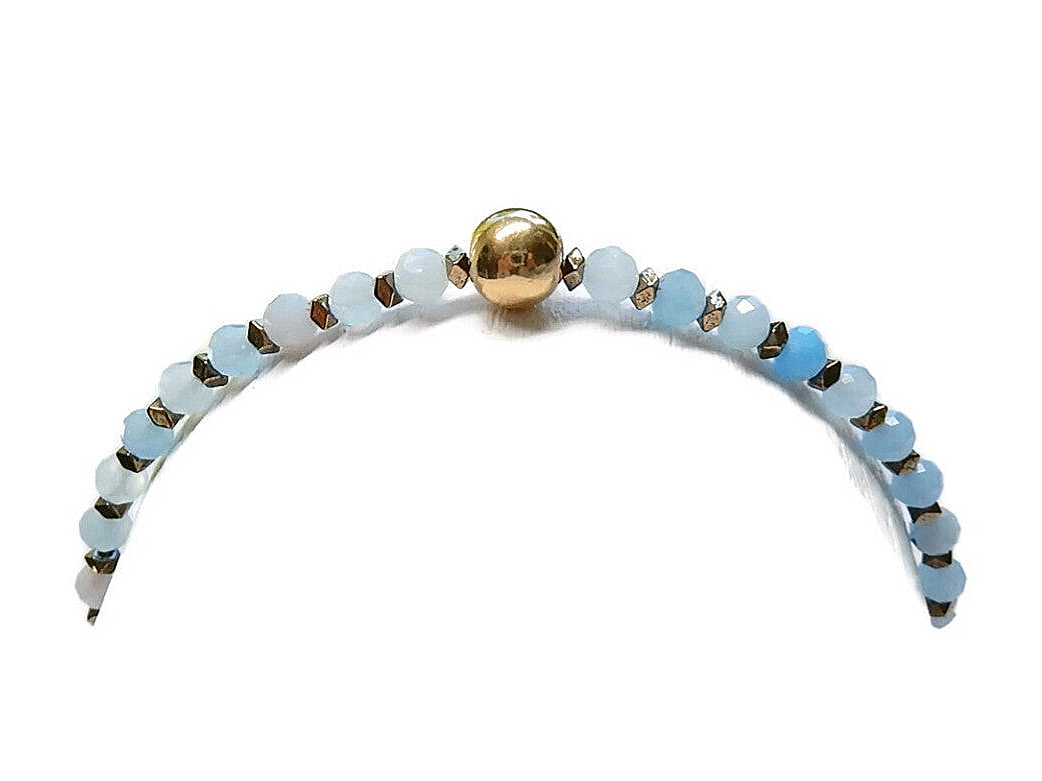 flexbracelet GEMS 3 mm babyblue Aquamarine BFG3249