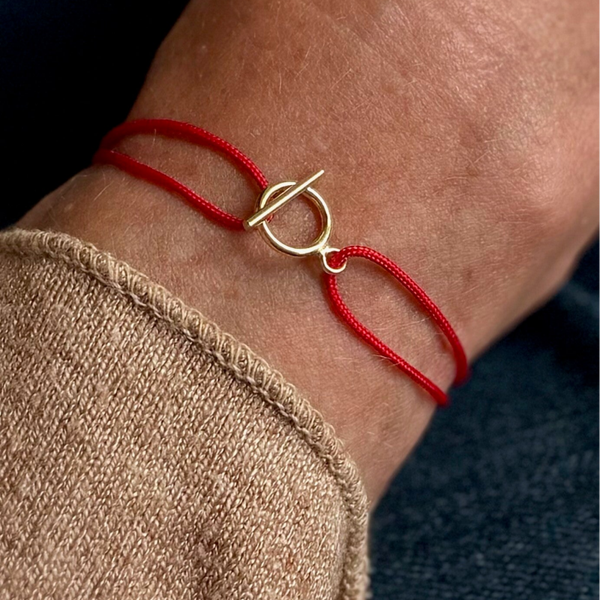 adjustable bracelet with ring & toggle BA3040