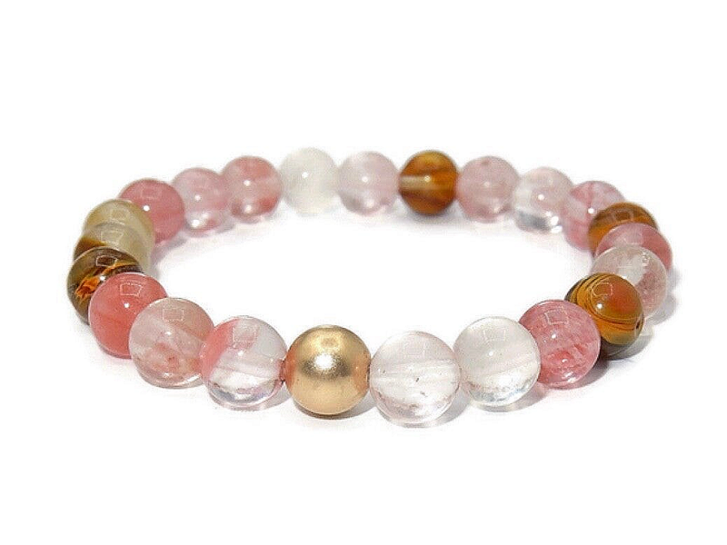 flexbracelet MEN BIB Strawberry quartz BFBIB2336M