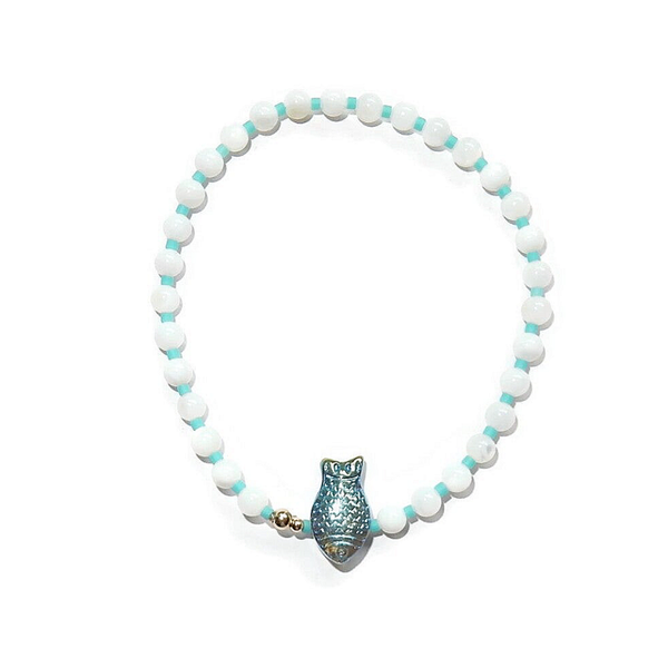 flexbracelet Ocean Mother of pearl & fish BFO3310