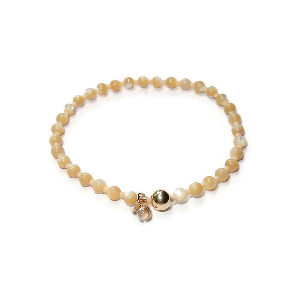 flexbracelet Mother of Pearls Ochre champaign BFMOP3332