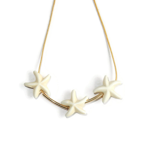 adjustable necklace Ocean triple seastar NAO3257