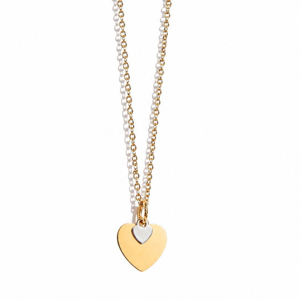 necklace mother & daughter hearts N3385