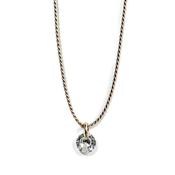 necklace Lafauve Subtle white diamondlook NS3127