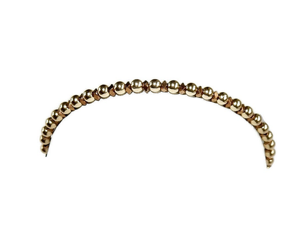 flexbracelet 3 mm shiny brown hematite BF2808