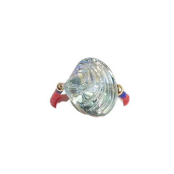 flexring Ocean red with scarved glass shell RFO3303