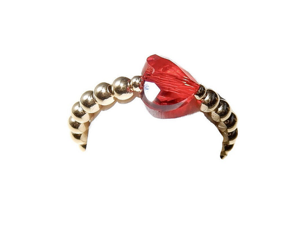 flexring 3 mm Love red crystal heart RFL2926