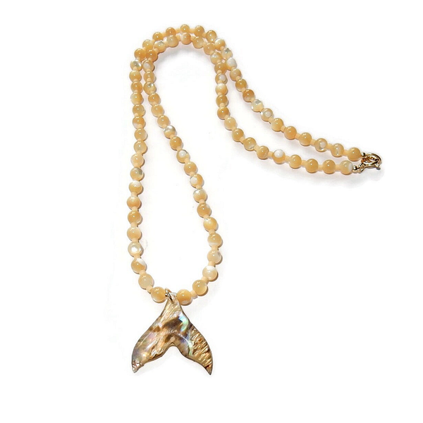 necklace MOP Ochr with fishtail NMOPO3359