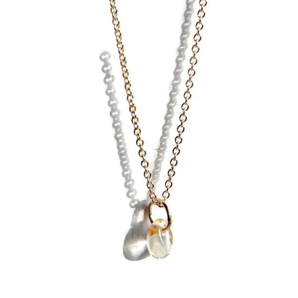 necklace Joy with champaign drop NJ2957