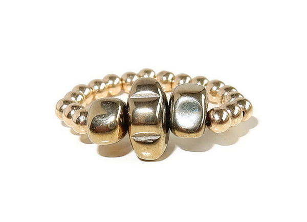 flexring Luc 3 mm with Hematite accents RF2836