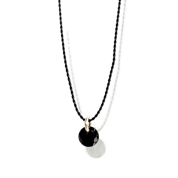 necklace Subtle Diamondlook with black CZ NS3331