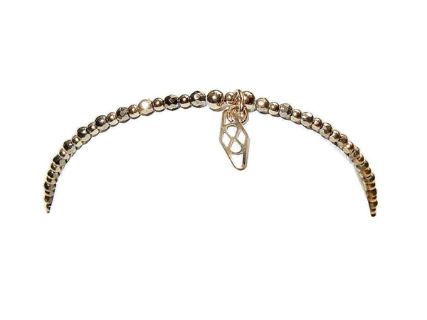 flexbracelet 2 mm goldhematite BF3091