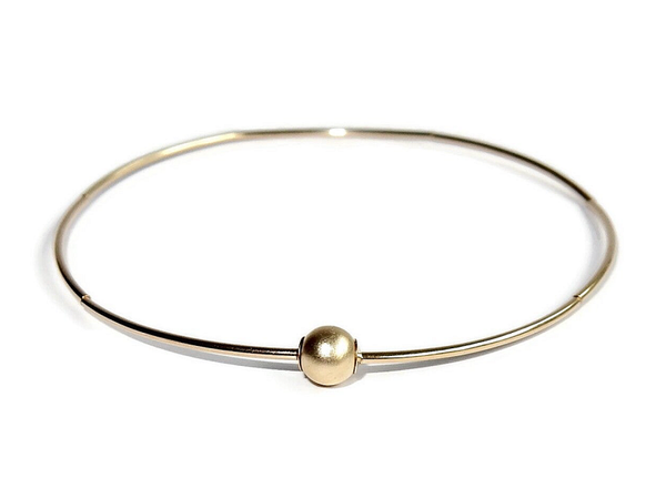 flexbracelet Luc Excl, 1 mm tubes and a  5 mm matte bead BFLM2254