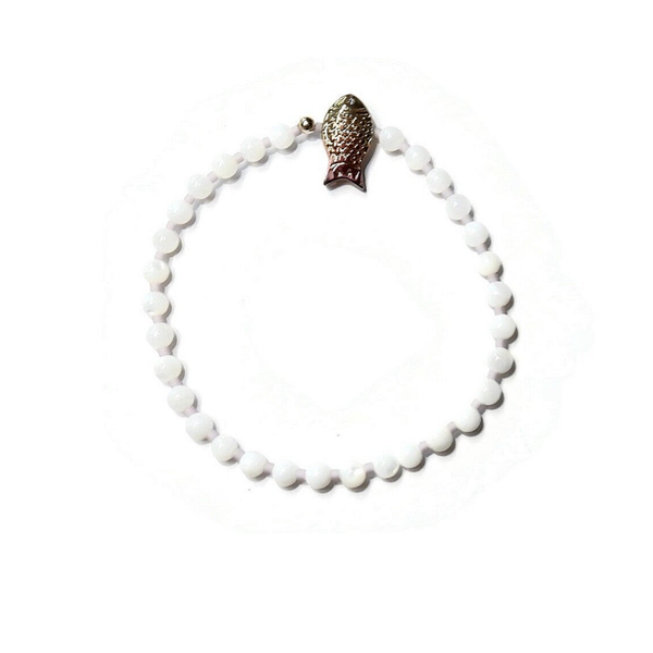 flexbracelet Ocean Mother of Pearl & violetgold fish BFO3309