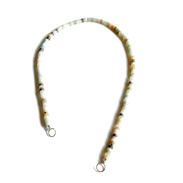choker Vibrant Heishi Amazonite CV3272 (excl connector)