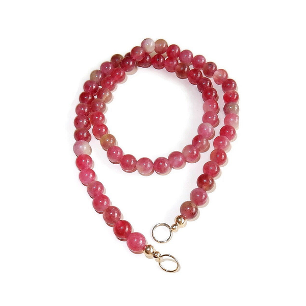 choker Watermelon Jade (without clasp) NCS2827
