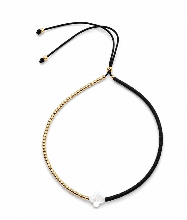Anklet Happy black AH3372