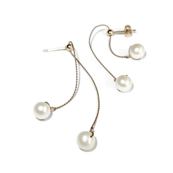 earrings Dancing Queen freshwaterpearl AAA white EDQ3058