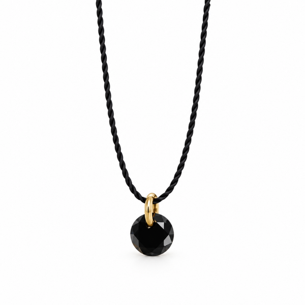 necklace Lafauve Subtle diamondlook black CZ NS3137A