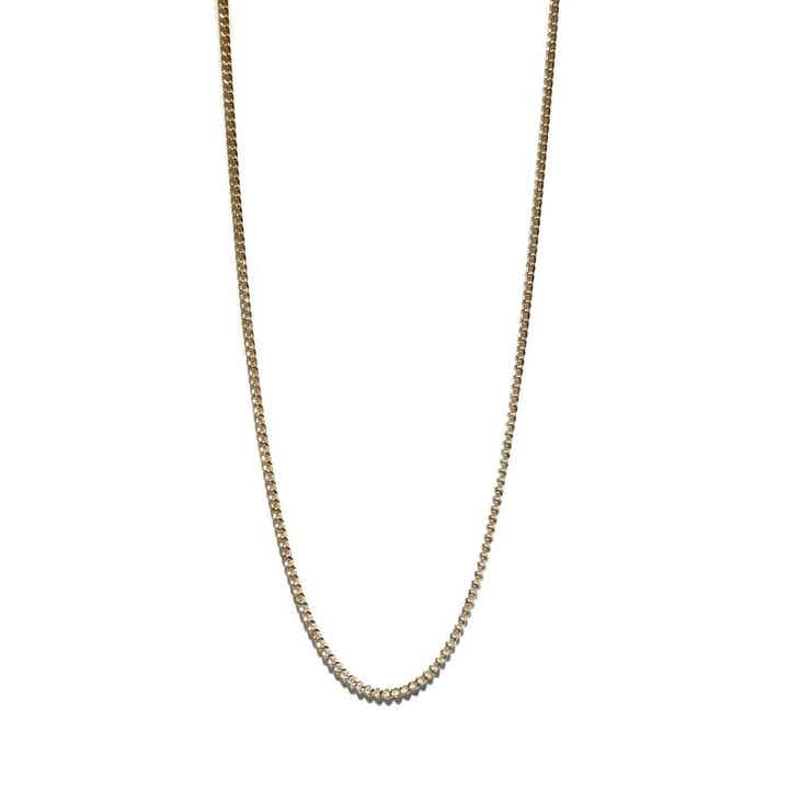 flat curb chain necklace M NS1326