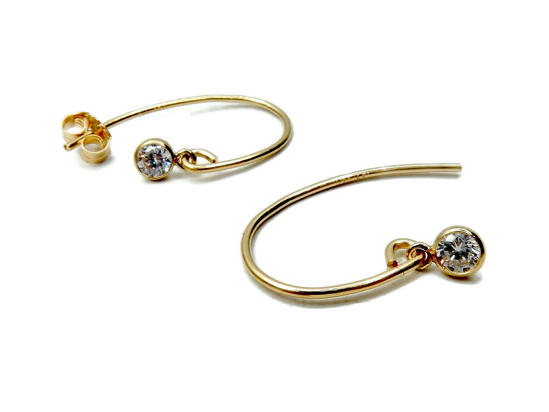 earrings Misc white CZ EM1667