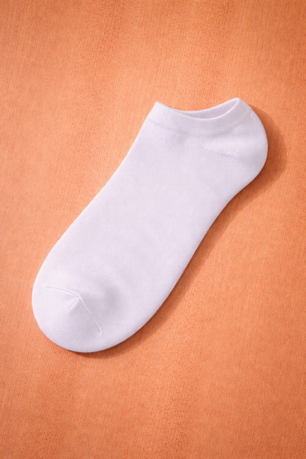 Meeste lühike valge sok (40-43) 10 PAARI