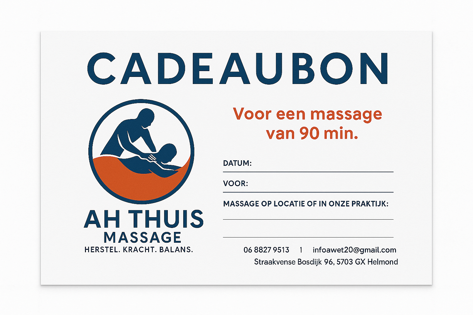 Cadeaubon 90 minuten