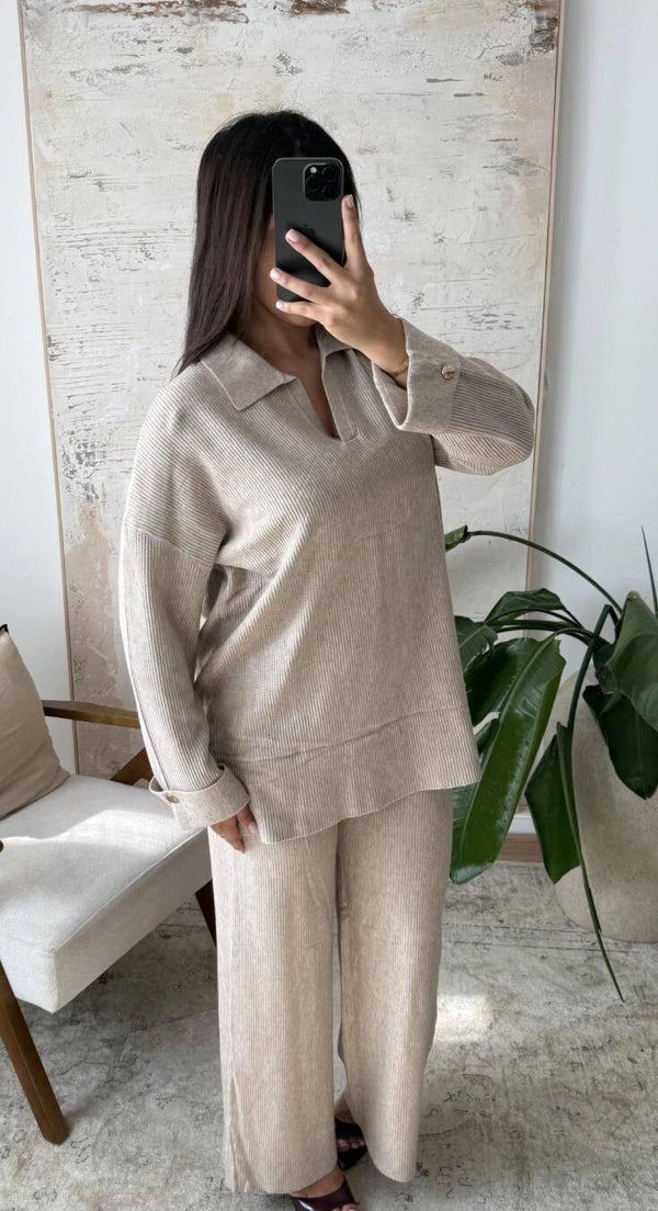 ENSEMBLE HAYET - COL CHEMISE