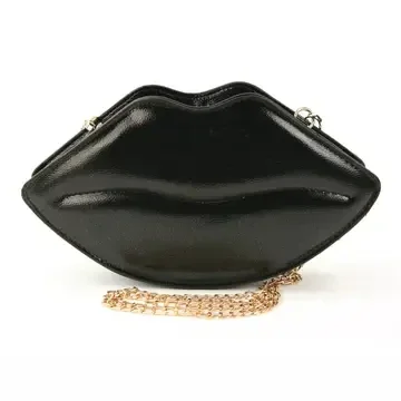 Glänzende Lippenumhängetasche