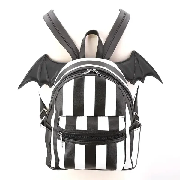 Gestreifter Fledermausflügel Mini-Rucksack