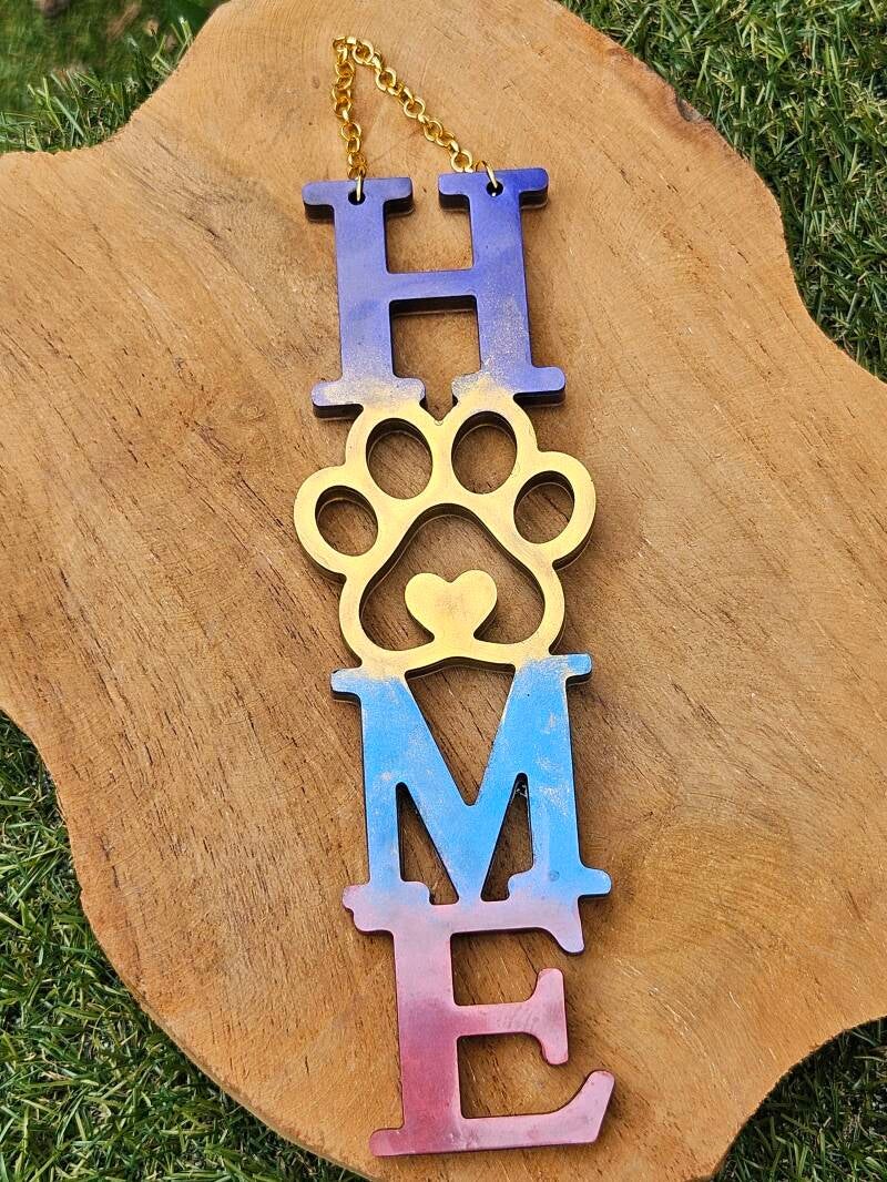 "Home Paw" Metallic kleuren multi