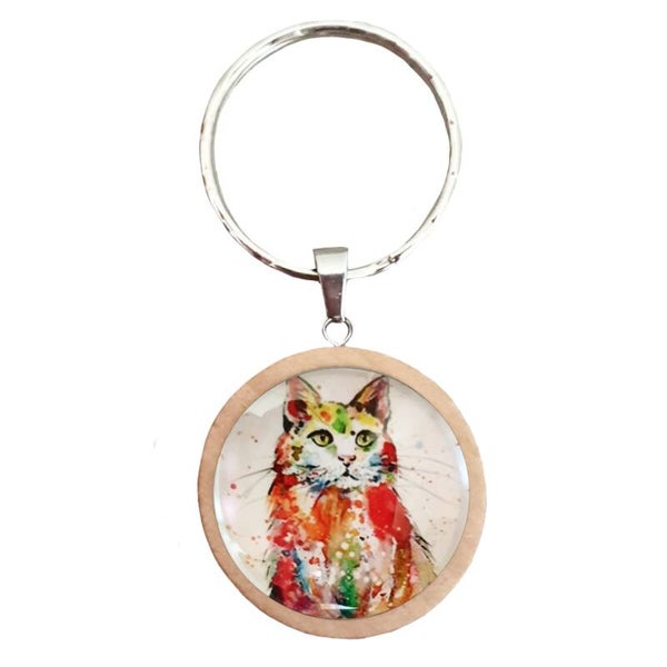 Sleutelhanger "Kort" Watercolor 6