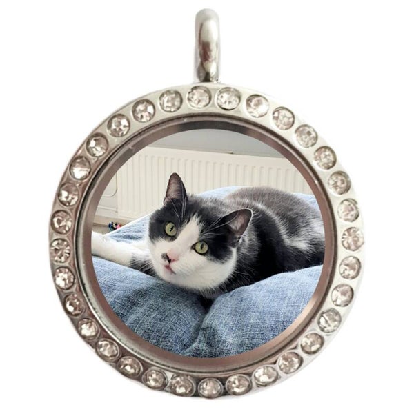 As/ haar/ foto medaillon "Stones" Enkel