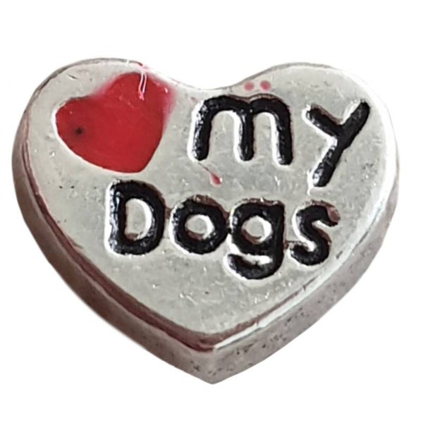 Medaillon bedel "Love my dogs"